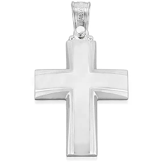 TRIANTOS White Gold Cross 14K 1.2.1034W