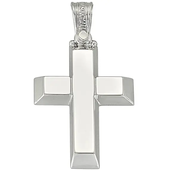 TRIANTOS White Gold Cross 14K 1.2.1190W