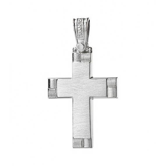 TRIANTOS White Gold Cross 14K 1.2.1276W