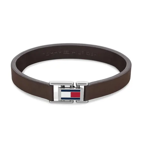 TOMMY HILFIGER Leather Stainless Steel Bracelet 2790430