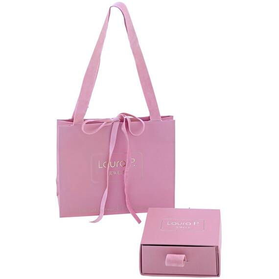 LAURA P. Pink Lady Χρυσό Κολιέ Από Ασήμι 925 Με Πέτρα 40cm-45cm CL0107GF, image 2