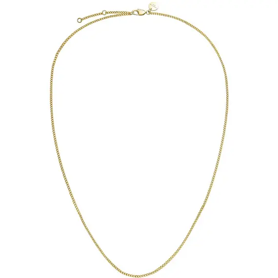 ROSEFIELD Flat Curb Χρυσό Κολιέ Από Ανοξείδωτο Ατσάλι 41cm-45cm JNFCG-J622