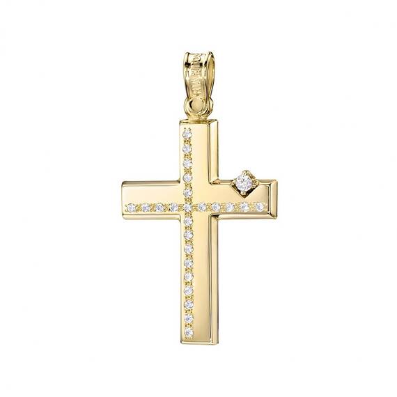 TRIANTOS Yellow Gold Cross 14K 1.2.1293Y
