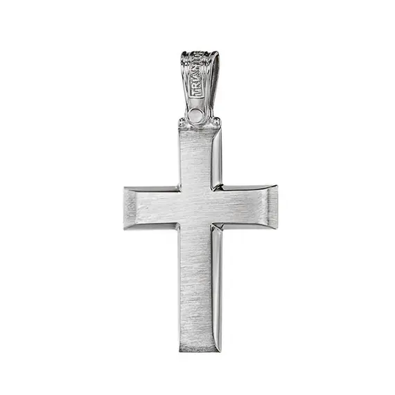 TRIANTOS White Gold Cross 14K 1.7.1022W