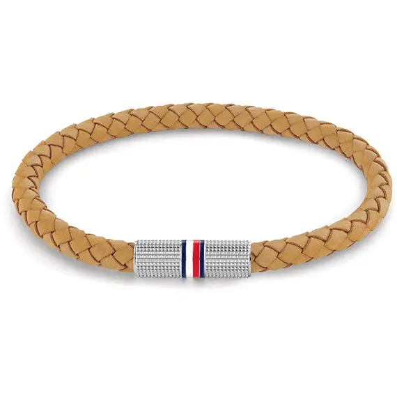TOMMY HILFIGER Leather Stainless Steel Bracelet 2790461