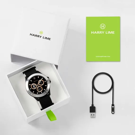 HARRY LIME Series 07 Smartwatch Step Tracker Black Strap HA07-2001, image 5