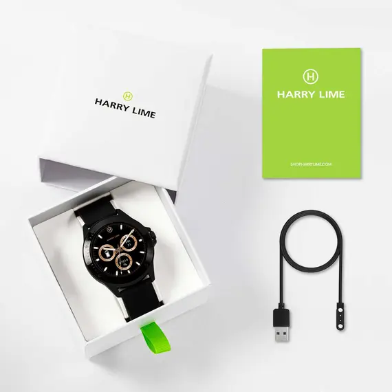 HARRY LIME Series 07 Smartwatch Step Tracker Black Strap HA07-2002, image 5