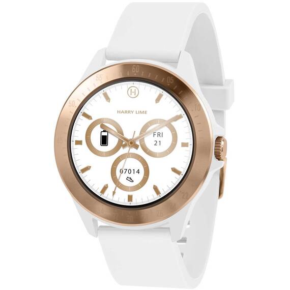 HARRY LIME Series 07 Smartwatch Step Tracker White Strap HA07-2004