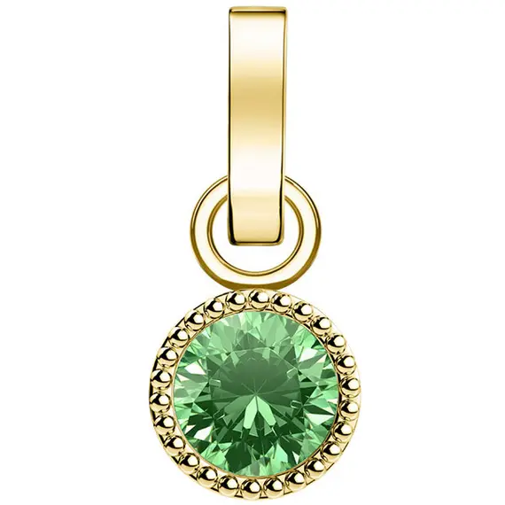 ROSEFIELD Birthstone Χρυσό Μενταγιόν Peridot Από Ανοξείδωτο Ατσάλι PE-GB-AUG