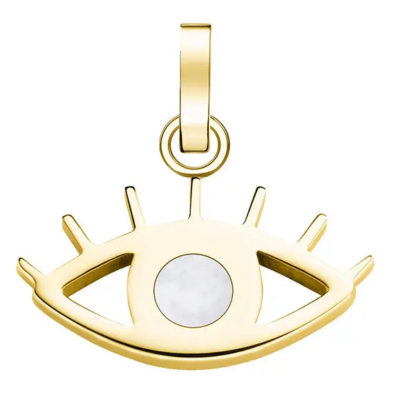 ROSEFIELD Lucky Χρυσό Μενταγιόν Evileye Από Ανοξείδωτο Ατσάλι MOP PE-GOLD-EVILEYE