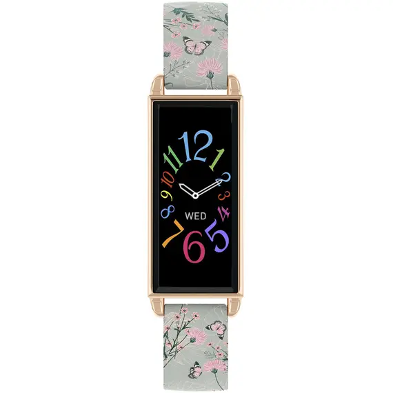 REFLEX ACTIVE Series 02 Smartwatch Grey Floral Butterfly Strap RA02-2010, image 4