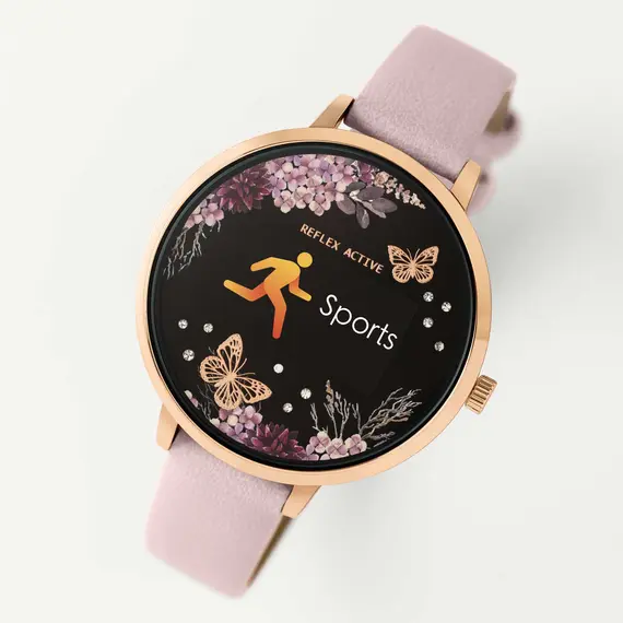 REFLEX ACTIVE Series 03 Smartwatch Blush Butterfly Pink Strap RA03-2014, image 6