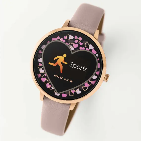 REFLEX ACTIVE Series 03 Smartwatch Scattered Heart Pink Strap RA03-2044, image 6