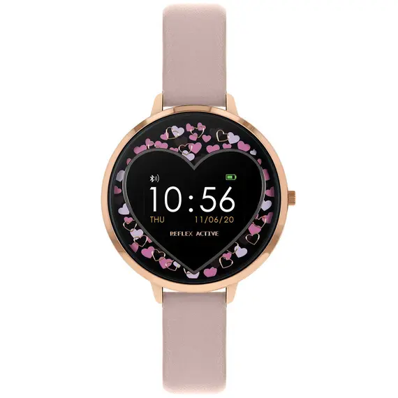 REFLEX ACTIVE Series 03 Smartwatch Scattered Heart Pink Strap RA03-2044