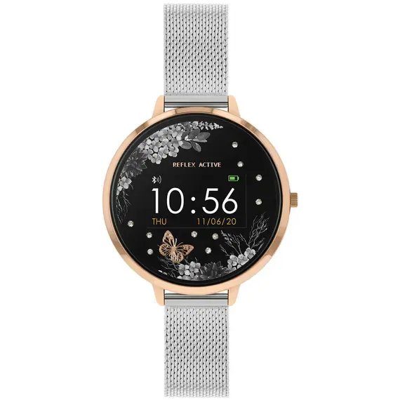 REFLEX ACTIVE Series 03 Smartwatch Silver Garden Silver Bracelet RA03-4041