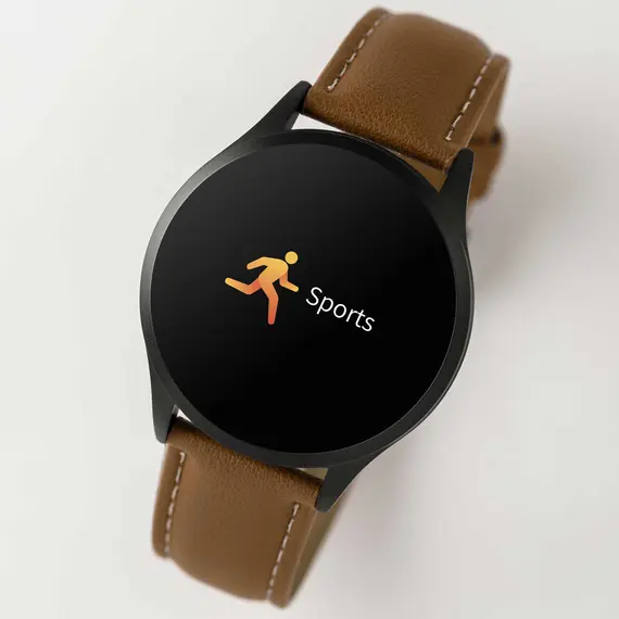 REFLEX ACTIVE Series 04 Smartwatch Tan Strap RA04-1000, image 6