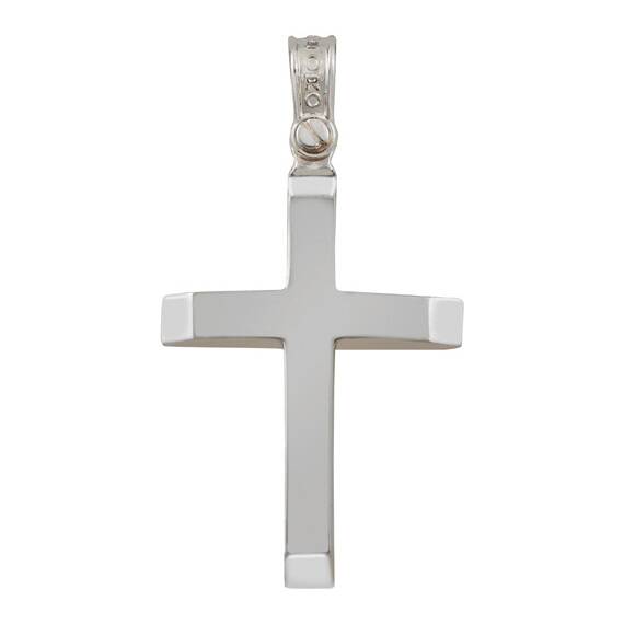 ALORO White Gold Cross 14K ATX680