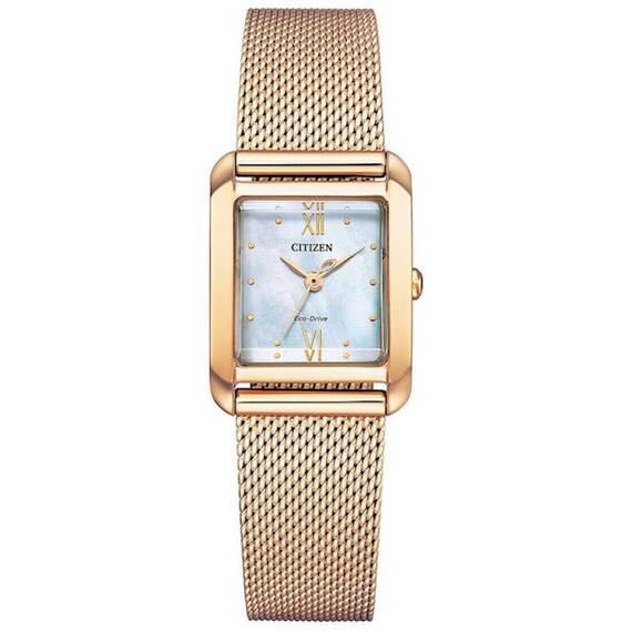 CITIZEN L Eco-Drive Elegance With Extra Burgundy Ecopet Leather Strap EW5593-64D