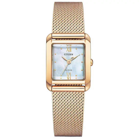CITIZEN L Eco-Drive Elegance With Extra Burgundy Ecopet Leather Strap EW5593-64D