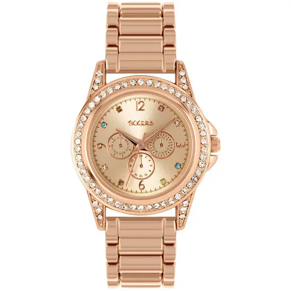 TIKKERS Girls Rose Gold Bracelet Multicolor Stones ATK1053