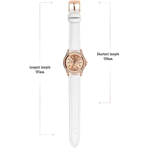 TIKKERS Girls White Strap Stone Set ATK1018, image 3