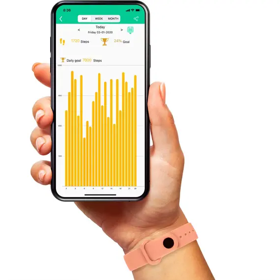 TIKKERS Series 1 Smartwatch Peach Strap TKS01-0001, image 4
