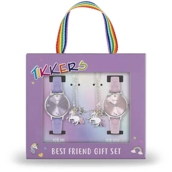 TIKKERS Girls Pink & Lilac Strap Unicorn Set ATK1078, image 2