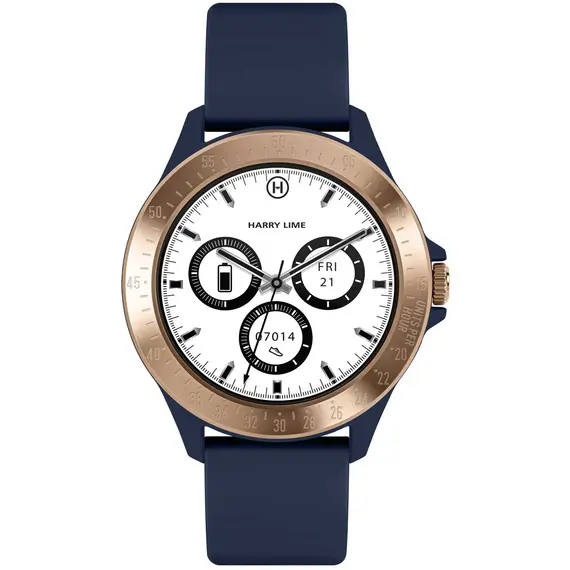 HARRY LIME Series 07 Smartwatch Step Tracker Navy Strap HA07-2012, image 3