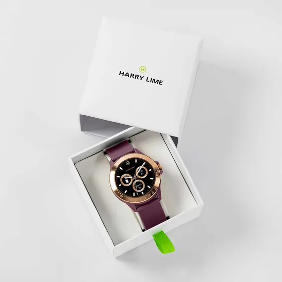 HARRY LIME Series 07 Smartwatch Step Tracker Berry Strap HA07-2016, image 5