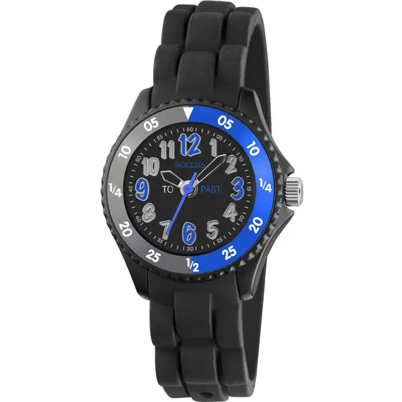 TIKKERS Boys Black Strap Time Teacher TK0116