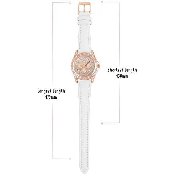 TIKKERS Girls White Strap Stone Set TK0129, image 2