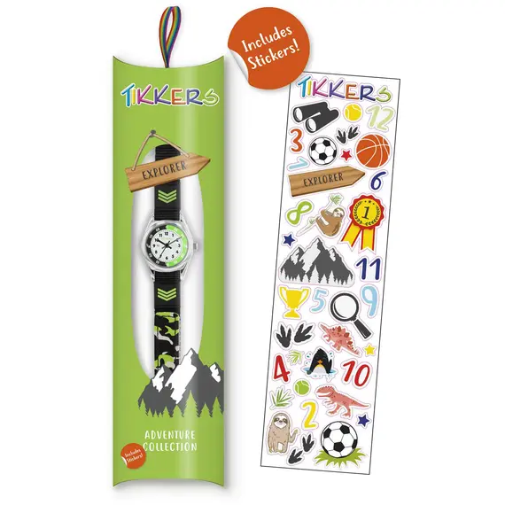 TIKKERS Boys Black Strap Camo Set TK0154, image 3