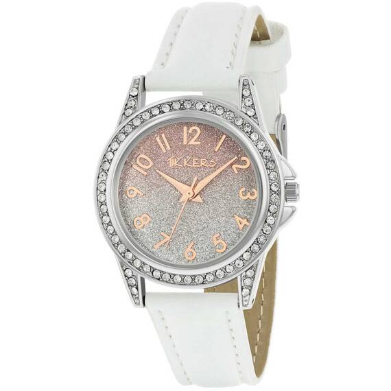 TIKKERS Girls White Strap Ombre Shimmer Set Με Αυτοκόλλητα TK0190