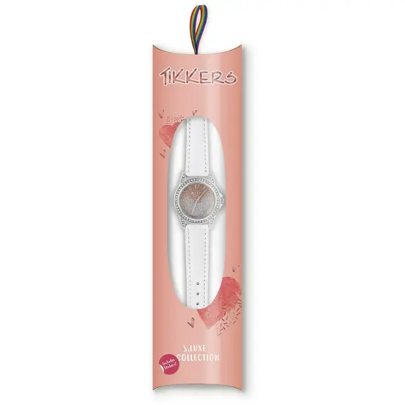 TIKKERS Girls White Strap Ombre Shimmer Set TK0190, image 4