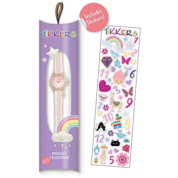 TIKKERS Girls Iridescent Strap Star Charm Stone Set TK0203, image 4