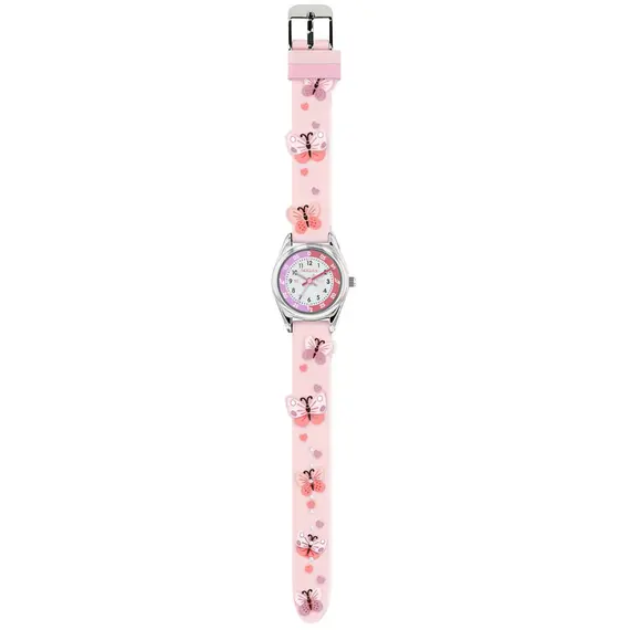TIKKERS Girls Pink Strap Butterfly Time Teacher Set TK0206, image 3