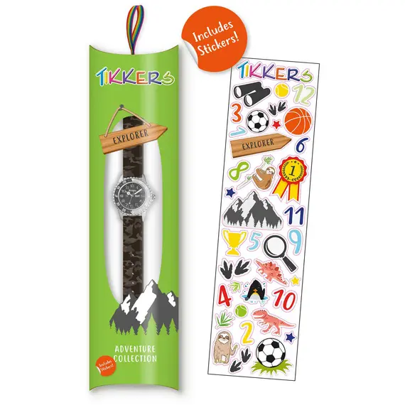 TIKKERS Boys Camo Strap Time Teacher Set TK0211, image 4