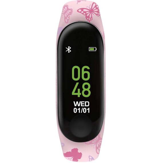 TIKKERS Series 1 Smartwatch Fuchsia Butterfly Strap TKS01-0005