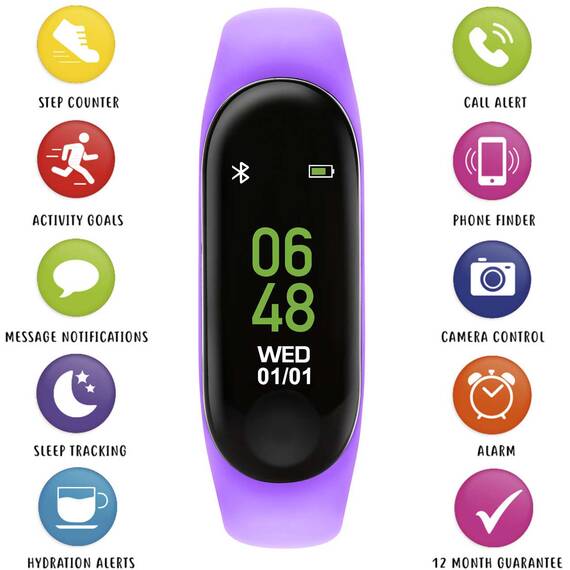 TIKKERS Series 1 Smartwatch Purple Strap TKS01-0009, image 2