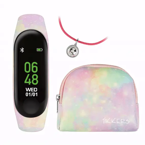 TIKKERS Series 1 Smartwatch Pink Galaxy Strap TKS01-0014-SET, image 2