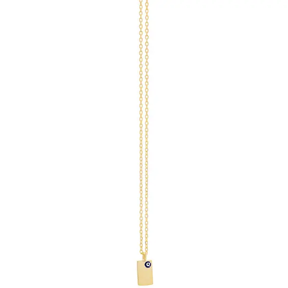 PRINCESILVERO Κολιέ Χρυσό Από Ασήμι 925 Με Ματάκι 45cm 3A-KD490-3M