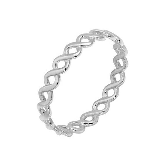 PRINCESILVERO Δαχτυλίδι Πλεκτό Από Ασήμι 925 3A-RG549-1