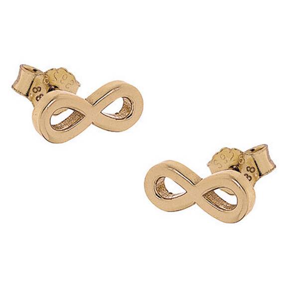 PRINCESILVERO Σκουλαρίκια Χρυσά Άπειρο Από Ασήμι 925 9A-SC055-3