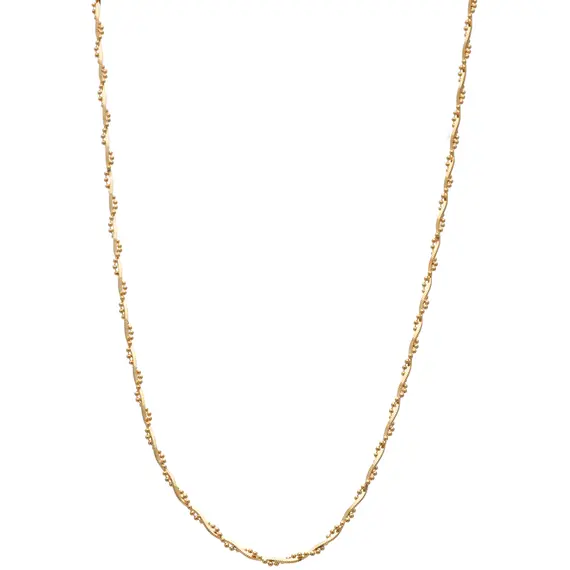 PRINCESILVERO Καδένα Χρυσή Treccia Από Ασήμι 925 40cm 9R-CH038-3-40