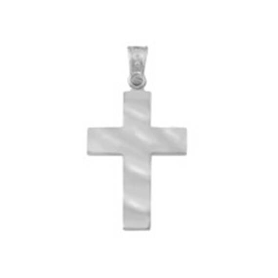 ALORO White Gold Cross 14K ATX648