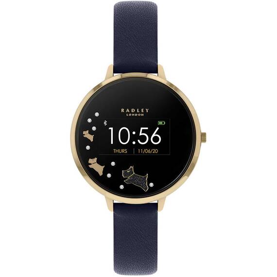 RADLEY LONDON Series 03 Smartwatch Dog Gold and Navy Leather RYS03-2004