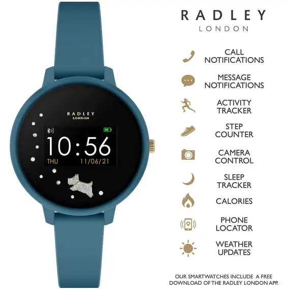 RADLEY LONDON Series 03 Smartwatch Dog Petrol Silicone RYS03-2028, image 2
