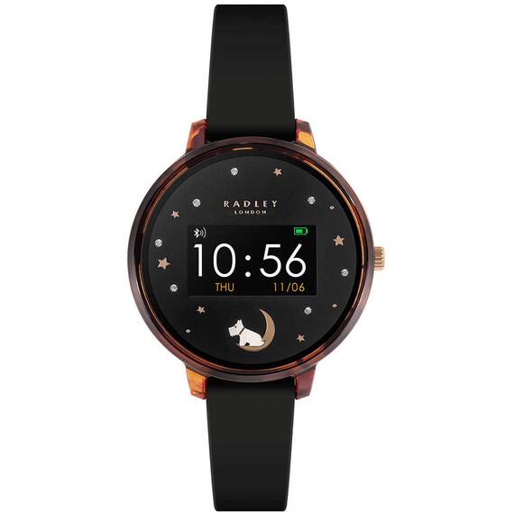 RADLEY LONDON Series 03 Smartwatch Dog Tortoise Black Silicone RYS03-2094