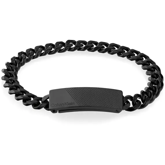 CALVIN KLEIN Βραχιόλι Μαύρο Από Ανοξείδωτο Ατσάλι 35000418