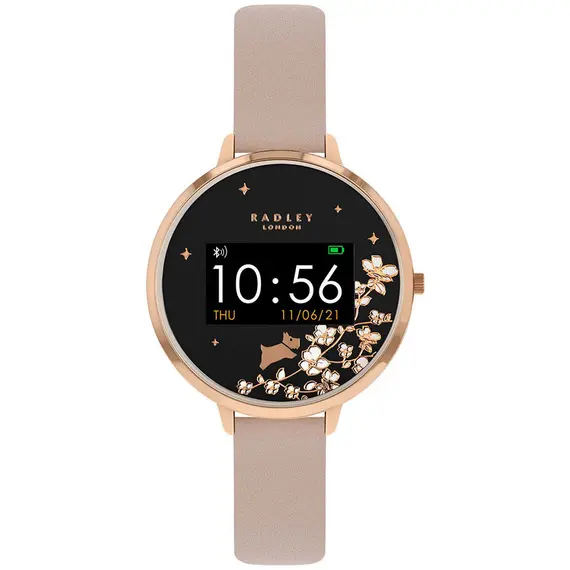 RADLEY LONDON Series 03 Smartwatch Dog Rose Gold and Nude Leather RYS03-2116
